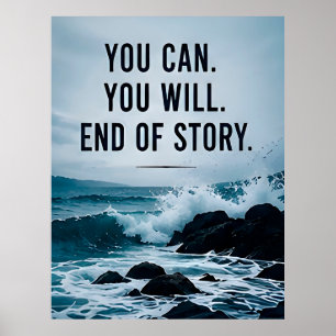Poster ⭐ Vous Pouvez Vous Réussirez Fin De L'Histoire Mot