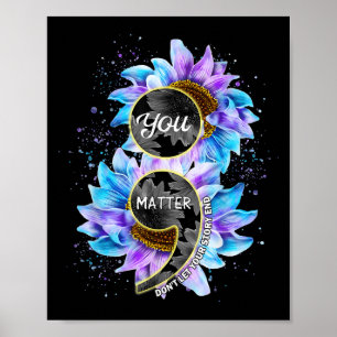 Poster Vous Prévention du Suicide Semicolon Tournesol