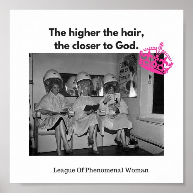 Poster Vous savez que plus les cheveux sont hauts, plus D (Devant)