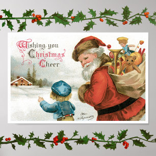 Poster Vous souhaitant la joie de Noël par Ellen Clapsadd