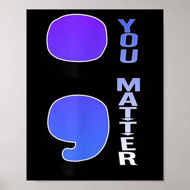 Poster ; Vous Suicide Semicolon Suicide Prévention (Devant)