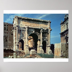 Poster Voûte triomphale de Septimius Severus, consacrée