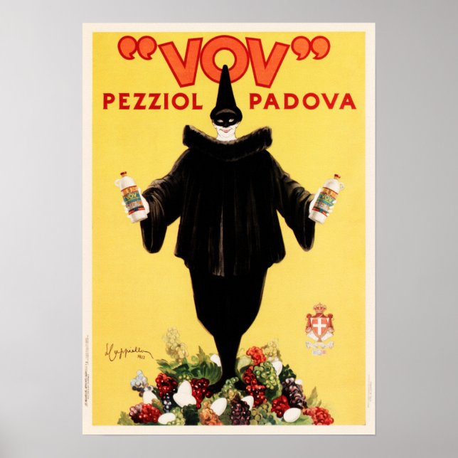 Poster VOV PEZZIOL PADOVA Italie Liqueur Cappiello Art Dé (Devant)