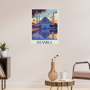 Poster voyage à Istanbul, Turquie