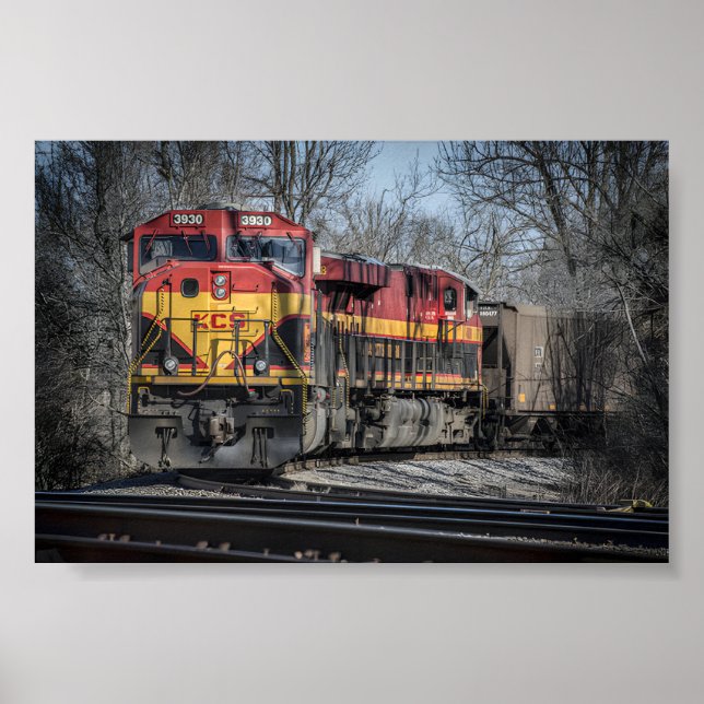 Poster Voyage à vapeur : Antique Train Art (Devant)