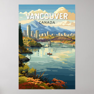 Poster Voyage Art Vintage Vancouver Canada