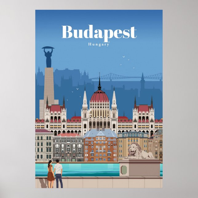 Poster Voyage Art Voyage À Budapest (Devant)