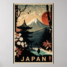 Poster Voyage au Japon
