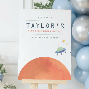 Poster Voyage Autour Du Soleil Space Boy Bienvenue