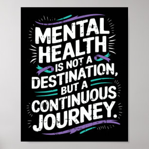 Poster Voyage continu Suicide de sensibilisation à la san