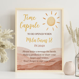 Poster Voyage d'abord autour du soleil Anniversaire