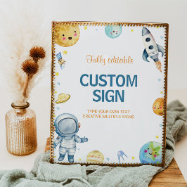 Poster Voyage dans l'espace extra-atmosphérique Galaxie T