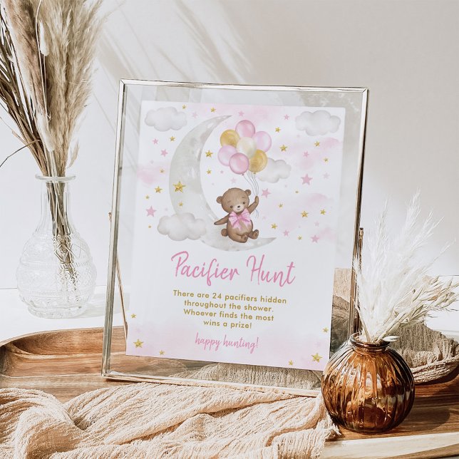 Poster Voyage de chasse Pacifique Jeu Girl Teddy Bear Bal (Créateur téléchargé)