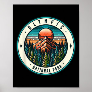 Poster Voyage de famille dans le parc national Olympique