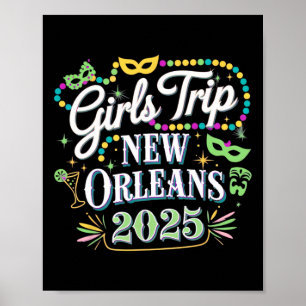 Poster Voyage de filles à la Nouvelle-Orléans 2025 Mardi