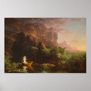Poster Voyage de la vie : Enfance — Thomas Cole