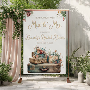 Poster Voyage de Miss à Mrs. Bienvenue à la fête de maria