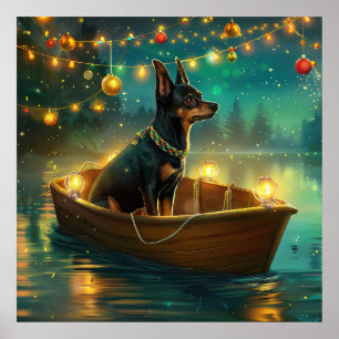 Poster Voyage de Noël de l'Australian Kelpie