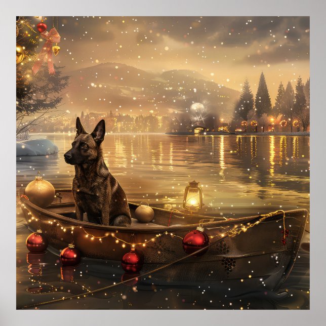 Poster Voyage de Noël de Malinoi en Belgique (Devant)