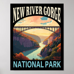 Poster Voyage de randonnée et de camping dans le parc nat