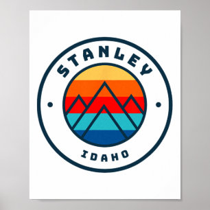 Poster Voyage de ski en famille à Stanley Idaho