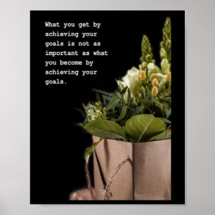 Poster Voyage de transformation Citation inspirationnelle