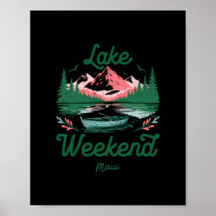 Poster Voyage de week-end au lac Maui Hawaii