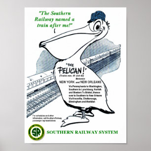 Poster Voyage du chemin de fer Sud