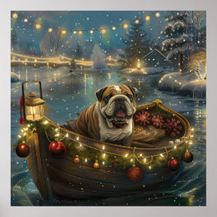 Poster Voyage du festival de Noël de Bulldog