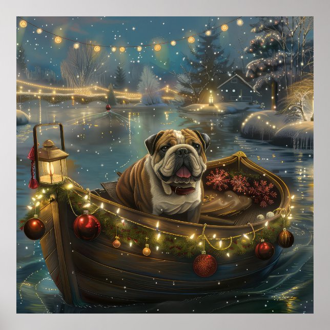 Poster Voyage du festival de Noël de Bulldog (Devant)