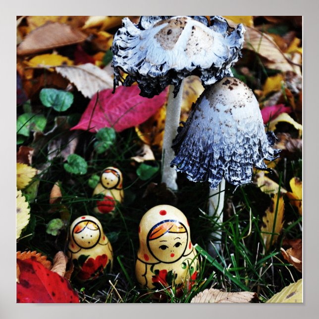 Poster Voyage en champignon (Devant)