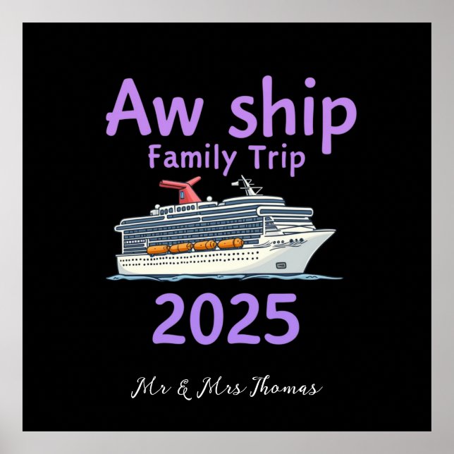 Poster Voyage en famille de bateau Aw 2025 Ultimate Cruis (Devant)