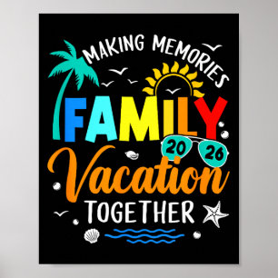 Poster Voyage en famille vacances 2026 été correspondance