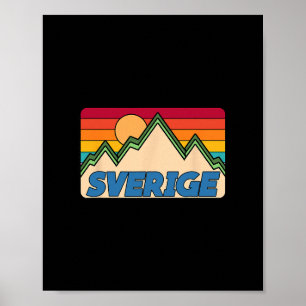 Poster Voyage en Suède Sverige Séjour en famille Suède