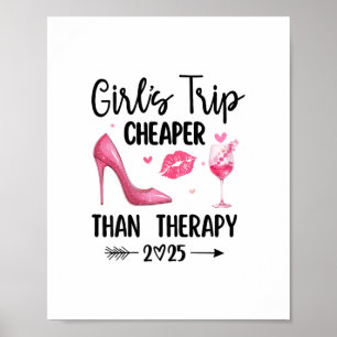 Poster Voyage entre filles moins cher qu'une thérapie 202