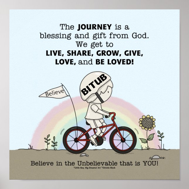 Poster Voyage est un cadeau (Devant)