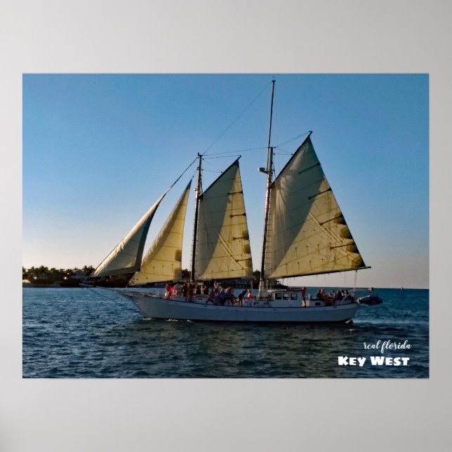 Poster Voyage | Floride - Key West Sunset Sailboat Cruise (Devant)