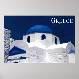 Poster Voyage Grèce