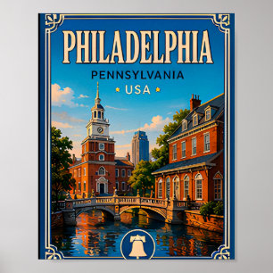 Poster 🔔 Voyage historique à Philadelphie Pennsylvanie �
