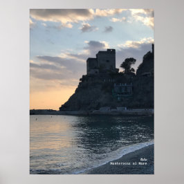 Poster Voyage | Italie — Coucher de soleil de Monterosso