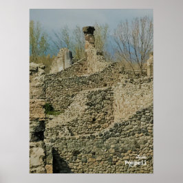 Poster Voyage | Italie - Murs Pompéi