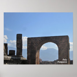 Poster Voyage | Italie - Pompéi Mont Vésuve
