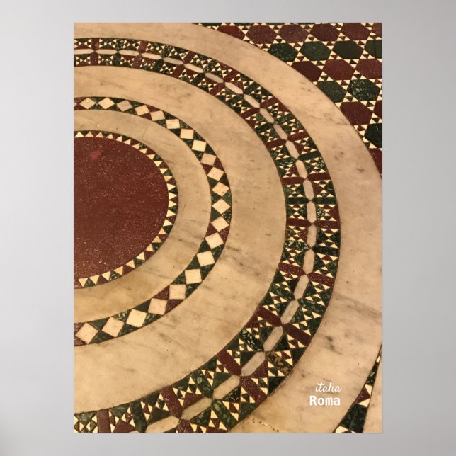 Poster Voyage | Italie - Rome, Basilique de Père Noël Mar (Devant)
