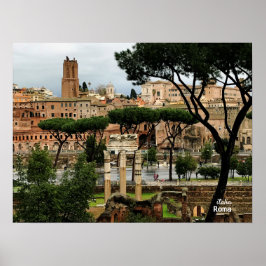 Poster Voyage | Italie, Rome par un jour pluvieux
