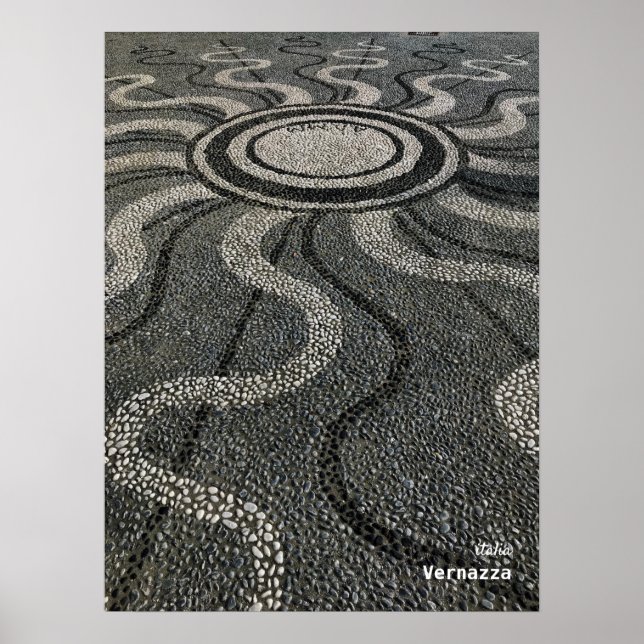 Poster Voyage | Italie - Vernazza, Cinque Terre Mosaic (Devant)