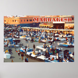 Poster Voyage Marrakech