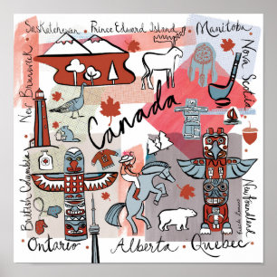 Poster Voyage mondial - Canada