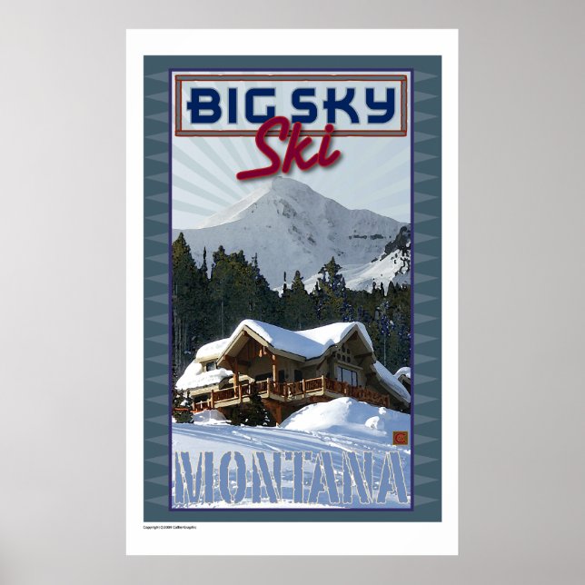 Poster VOYAGE-Montana-Big Sky (Devant)