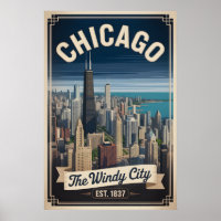 Voyage rétro à Chicago Illinois, la ville venteuse