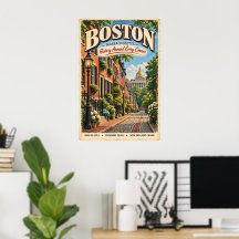 Voyage rétro Boston Massachusetts Beacon Hill